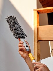 Joseph Joseph Light Stone CleanTech Duster with Storage Sheath - Image 5 of 6