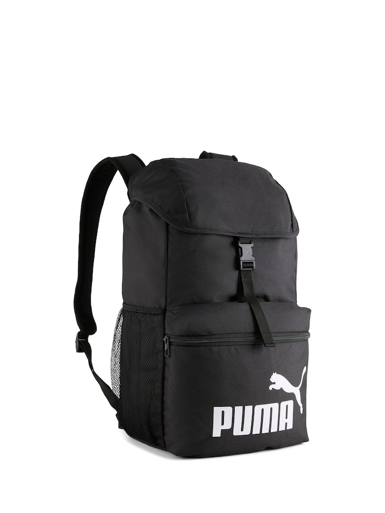 Puma Black PHASE Hooded Backpack - Image 1 of 2