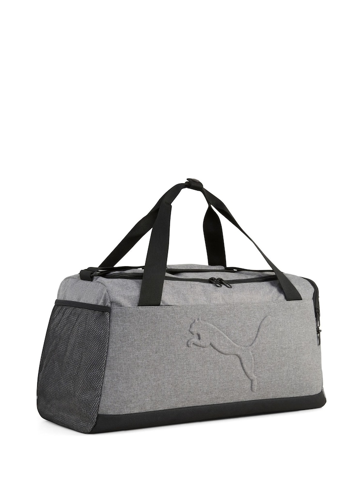 Puma Grey Buzz Heather Small Sports Bag - Image 1 of 2