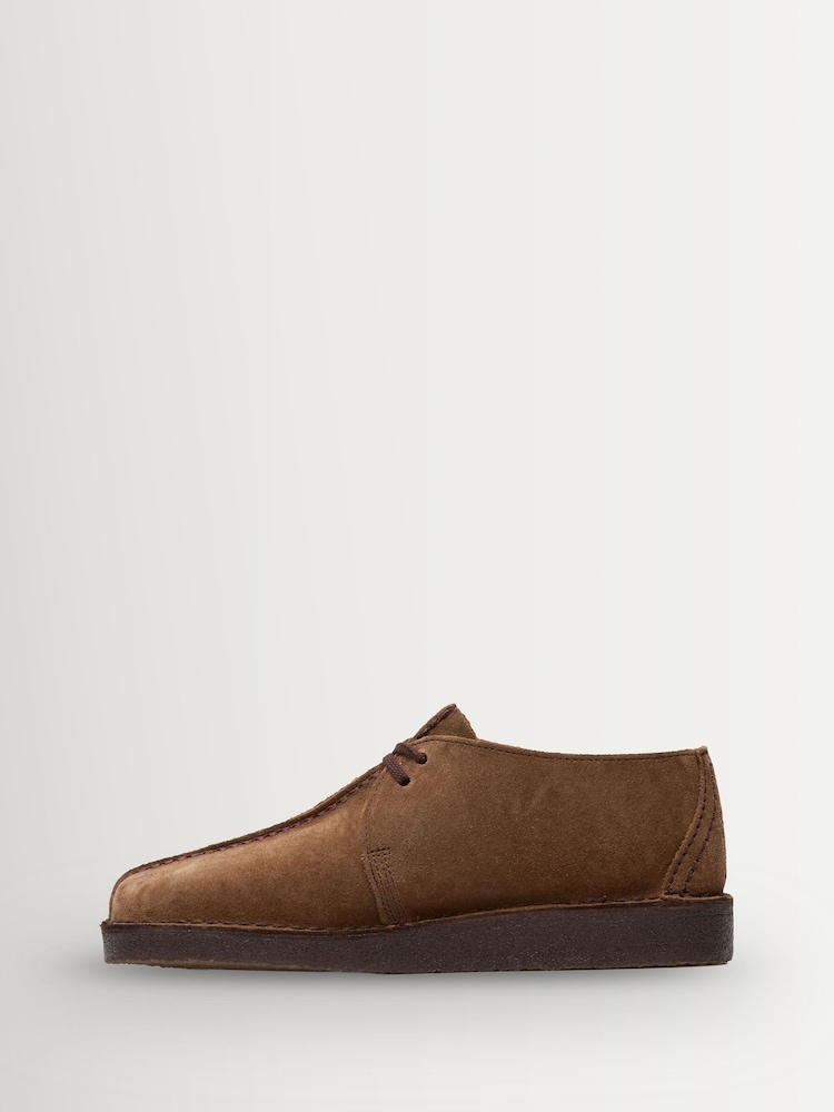 Clarks Originals Brown Suede Desert Trek Shoes - Image 2 of 6