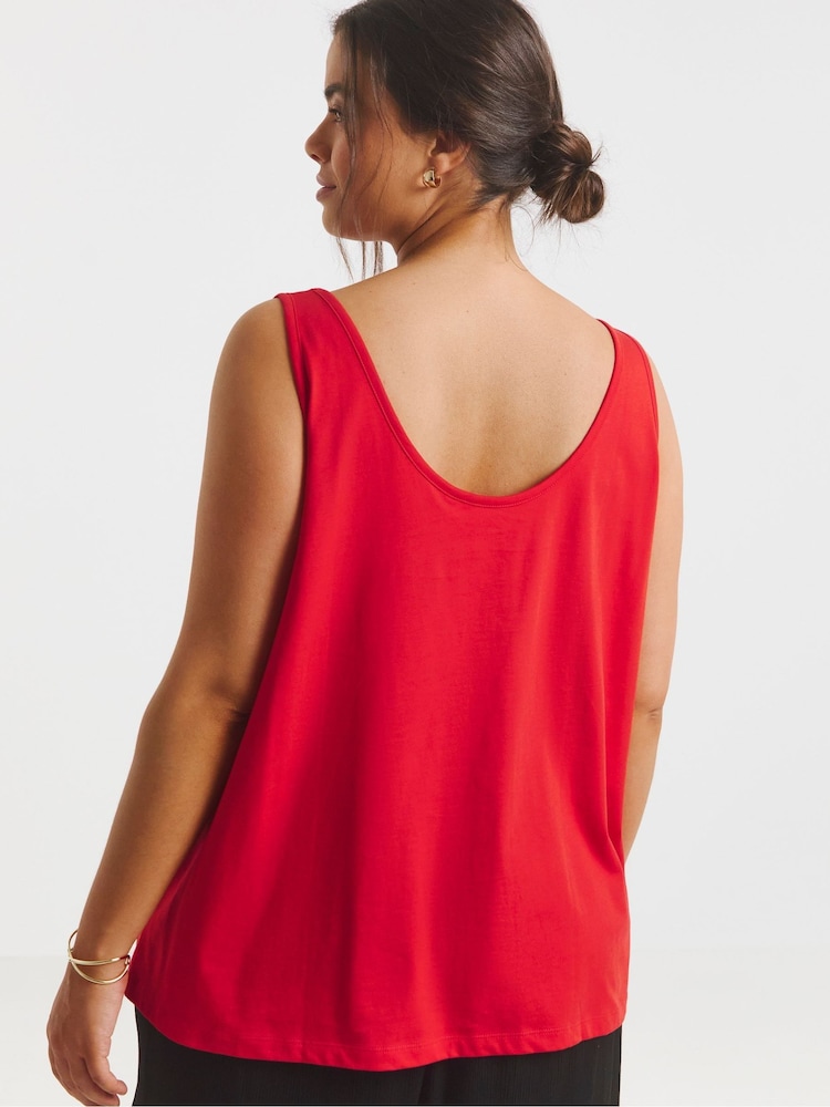 Simply Be Black Slouchy 100% Cotton Vests 4 Pack - Image 2 of 5