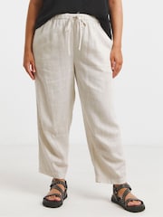Simply Be Natural Barrel Trousers - Image 3 of 4