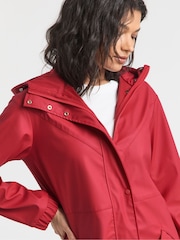 Simply Be Red Longline Rubberised Raincoat - Image 3 of 4