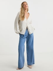 Simply Be Cheesecloth Boxy 100% Cotton Shirt - Imagen 3 de 4