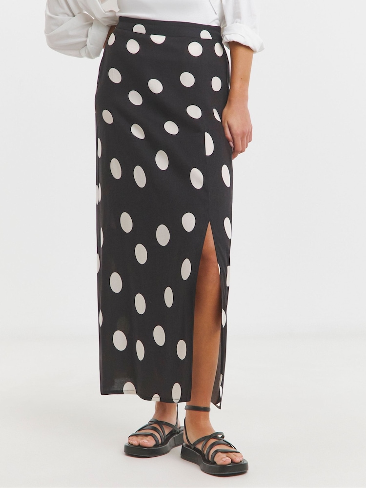 Simply Be Viscose Midaxi Skirt - Imagen 1 de 4