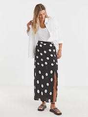 Simply Be Viscose Midaxi Skirt - Imagen 4 de 4