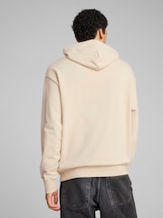 Puma Cream Mens Wardrobe Essentials Relaxed Hoodie - Image 2 of 7