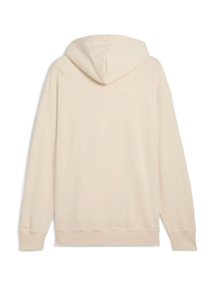 Puma Cream Mens Wardrobe Essentials Relaxed Hoodie - Image 7 of 7