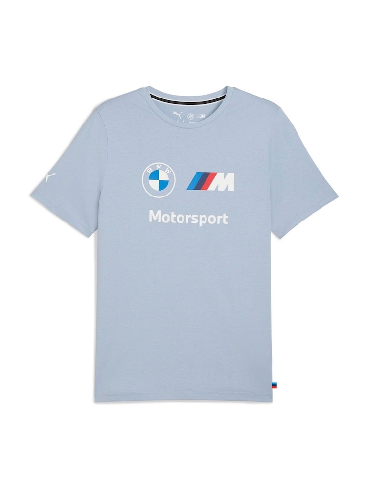 Синий - Puma Mens BMW M Motorsport Essentials Logo T-Shirt - Image 1 of 2