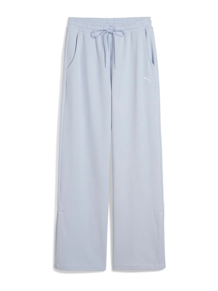 Puma Blue Womens HER Comfort High-Waist Straight Pants - Image 4 of 5