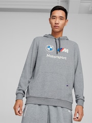 Puma Grey Mens BMW M Motorsport Essentials Hoodie - Image 1 of 7