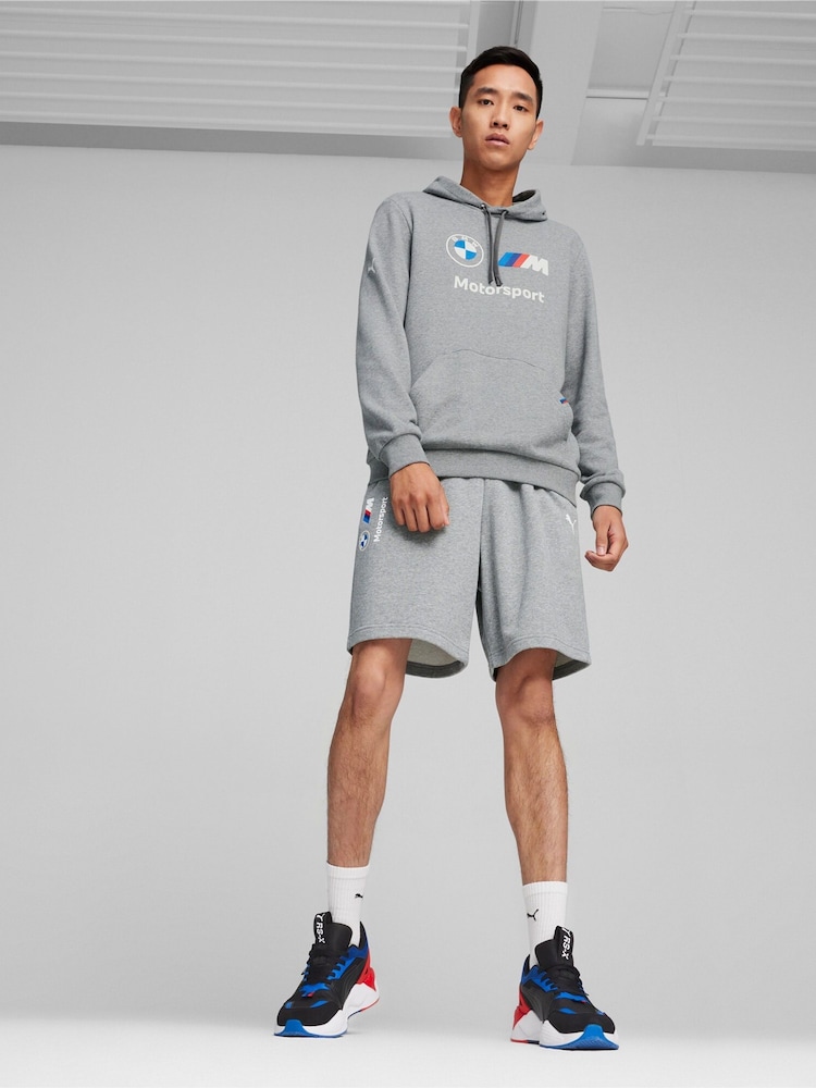 Puma Grey Mens BMW M Motorsport Essentials Hoodie - Image 2 of 7