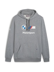 Puma Grey Mens BMW M Motorsport Essentials Hoodie - Image 6 of 7