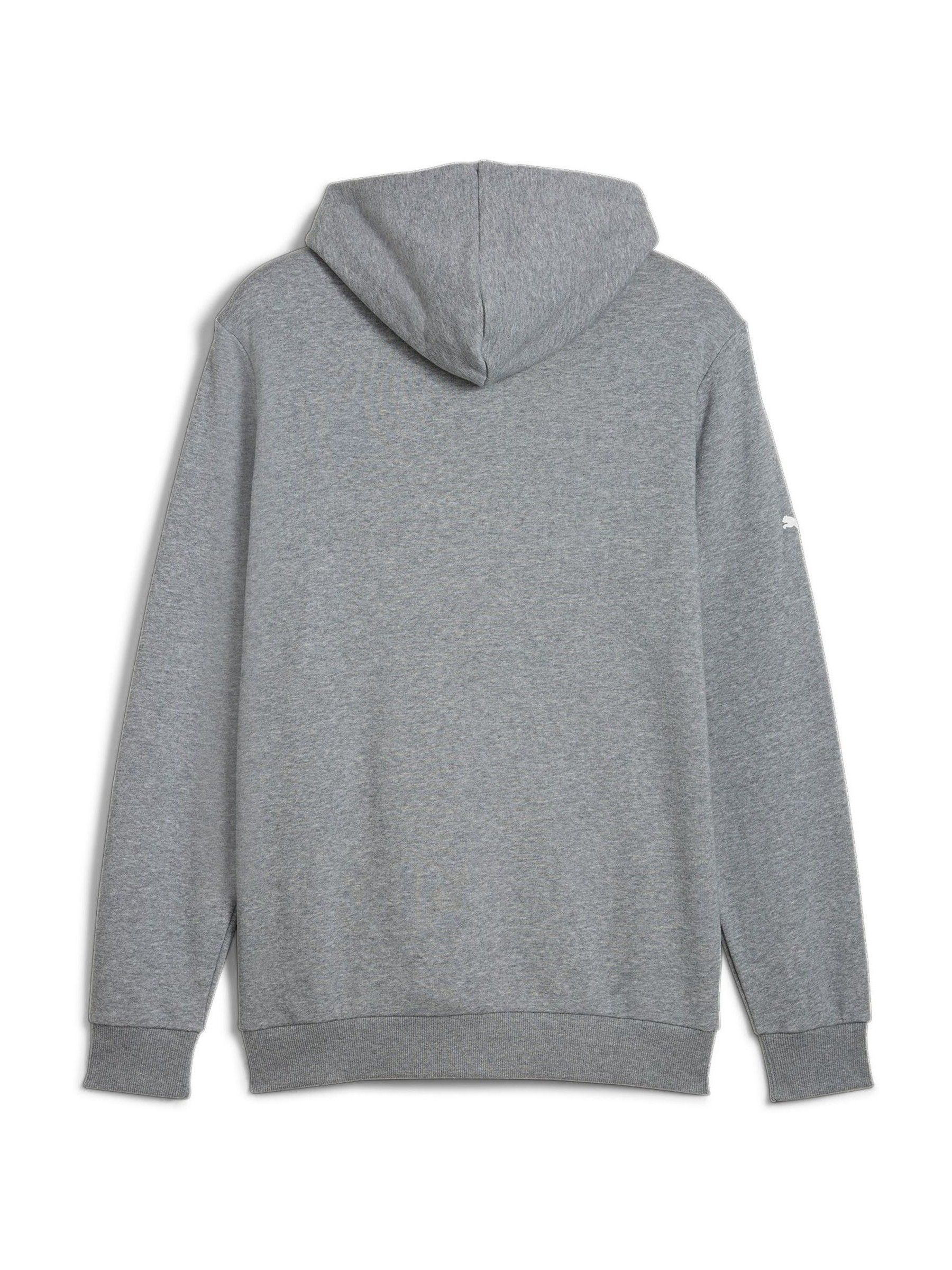Puma Grey Mens BMW M Motorsport Essentials Hoodie - Image 7 of 7