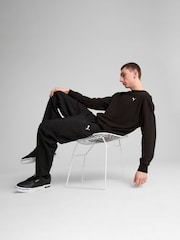 Puma Black Mens WARDROBE ESS Relaxed Crew Sweatshirt - Image 1 of 5