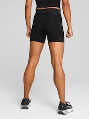 Puma Black Womens LACE High-Waisted 5" Tights Shorts - Image 2 of 5