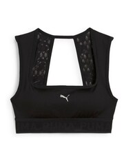 Puma Black Womens Move Lace Bra Sports Top - Image 7 of 7