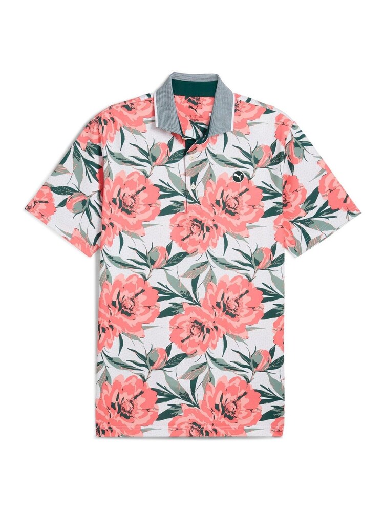 Puma Multi Mens Mattr Beautiful Game Golf Polo Shirt - Image 1 of 2
