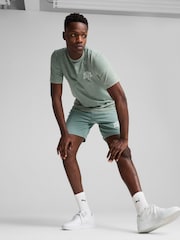 Puma Green Mens Class Washed T-Shirt - Image 3 of 5