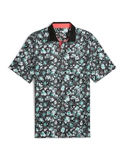 Puma Mens Cloudspun Abstract Camo Golf Polo Shirt - صورة 1 من 2