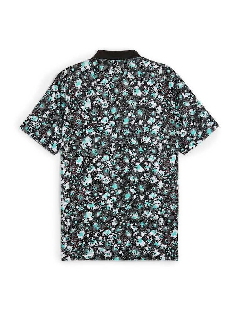 Puma Mens Cloudspun Abstract Camo Golf Polo Shirt - صورة 2 من 2