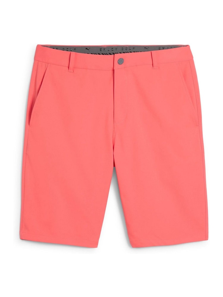 Puma Red Mens Dealer 10" Golf Shorts - Image 1 of 2