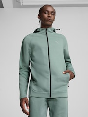 Groen - Puma Mens Evostripe Full Zip Hoodie - Image 1 of 1