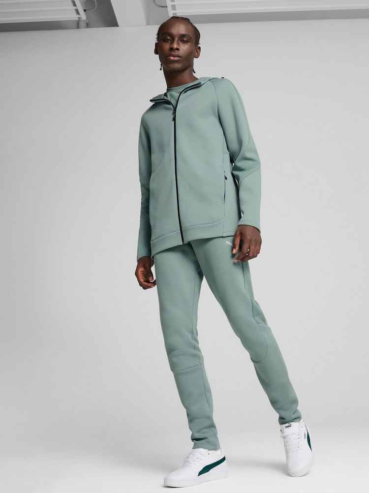 Puma Green Mens Evostripe Full Zip Hoodie - Image 2 of 7