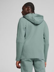 Puma Green Mens Evostripe Full Zip Hoodie - Image 3 of 7