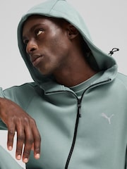 Puma Green Mens Evostripe Full Zip Hoodie - Image 5 of 7