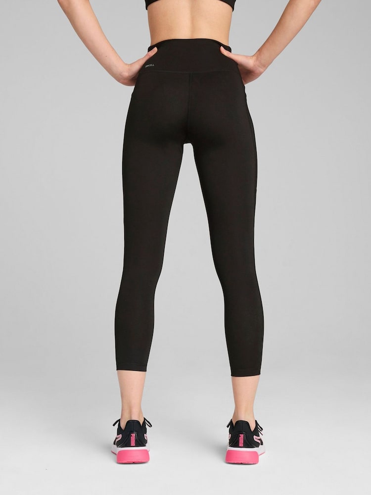 Puma Black Womens TAD ESSENTIALS 7/8 Tights Sports Leggings - Image 2 of 5
