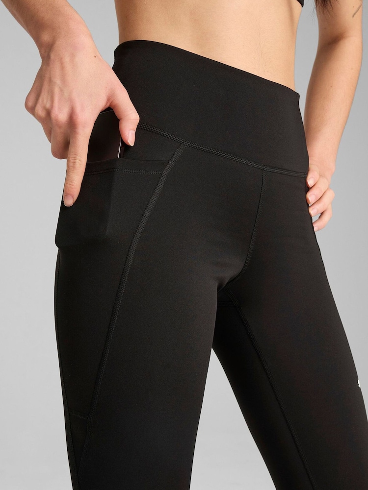 Puma Black Womens TAD ESSENTIALS 7/8 Tights Sports Leggings - Image 3 of 5