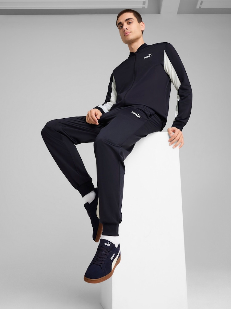 Puma Blue Mens Poly Baseball Inspired Suit - Image 1 of 7