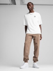 Puma Brown Mens Essentials No. 1 Logo Sweat Joggers - Image 1 of 5