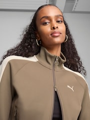 Puma Brown Womens T7 ALWAYS ON Short Track Jacket - Image 2 of 5