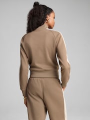 Puma Brown Womens T7 ALWAYS ON Short Track Jacket - Image 4 of 5