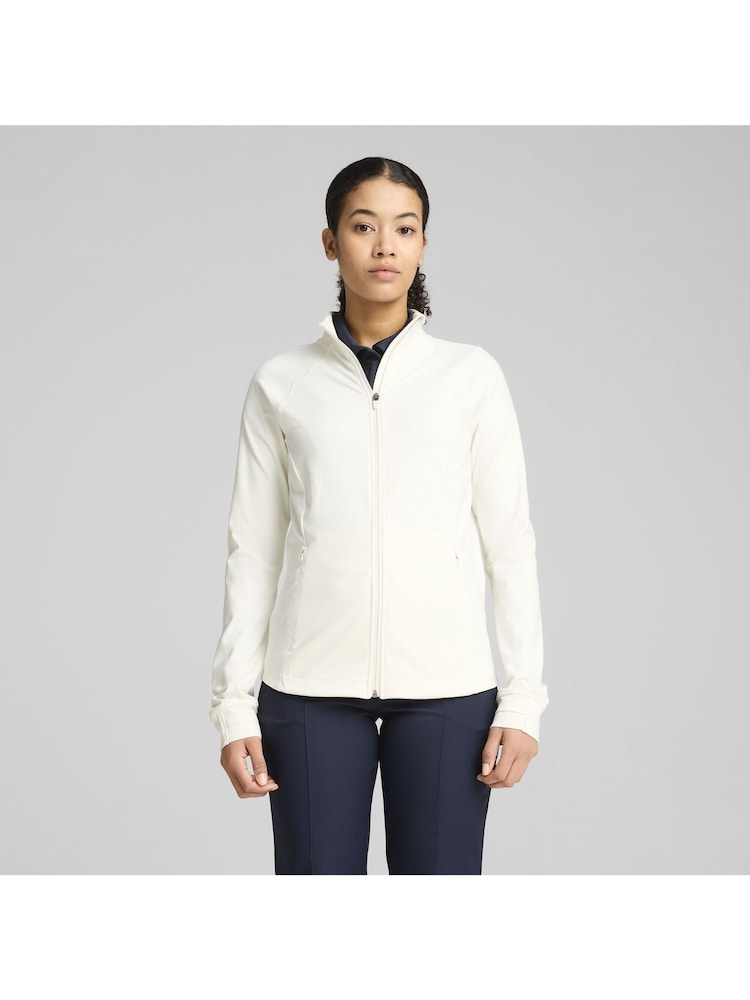 Puma White Womens CLOUDSPUN Tech Zip-Up Power Jacket - Image 1 of 4 Puma White Womens CLOUDSPUN Tech Zip-Up Power Jacket - Image 1 of 4