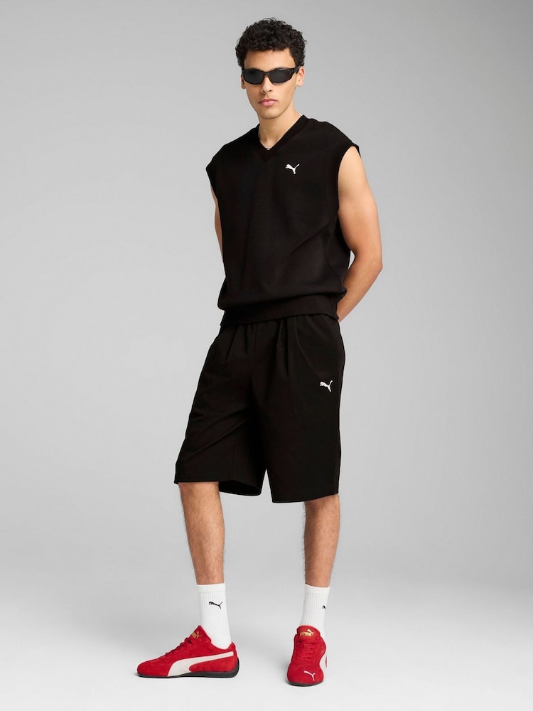 Puma Black Mens Wardrobe Ess Relaxed 100% Cotton Vest Top - Image 1 of 5