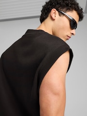Puma Black Mens Wardrobe Ess Relaxed 100% Cotton Vest Top - Image 3 of 5