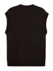 Puma Black Mens Wardrobe Ess Relaxed 100% Cotton Vest Top - Image 5 of 5