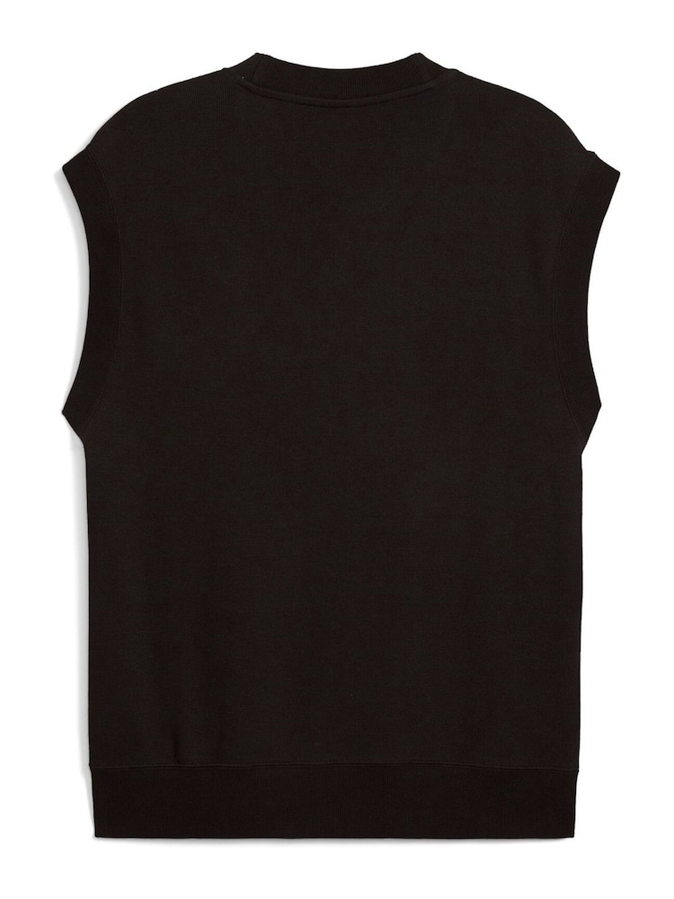 Puma Black Mens Wardrobe Ess Relaxed 100% Cotton Vest Top - Image 5 of 5