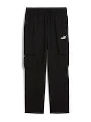 Puma Black Mens Essentials No. 1 Logo Woven Cargo Pants - Image 2 of 3