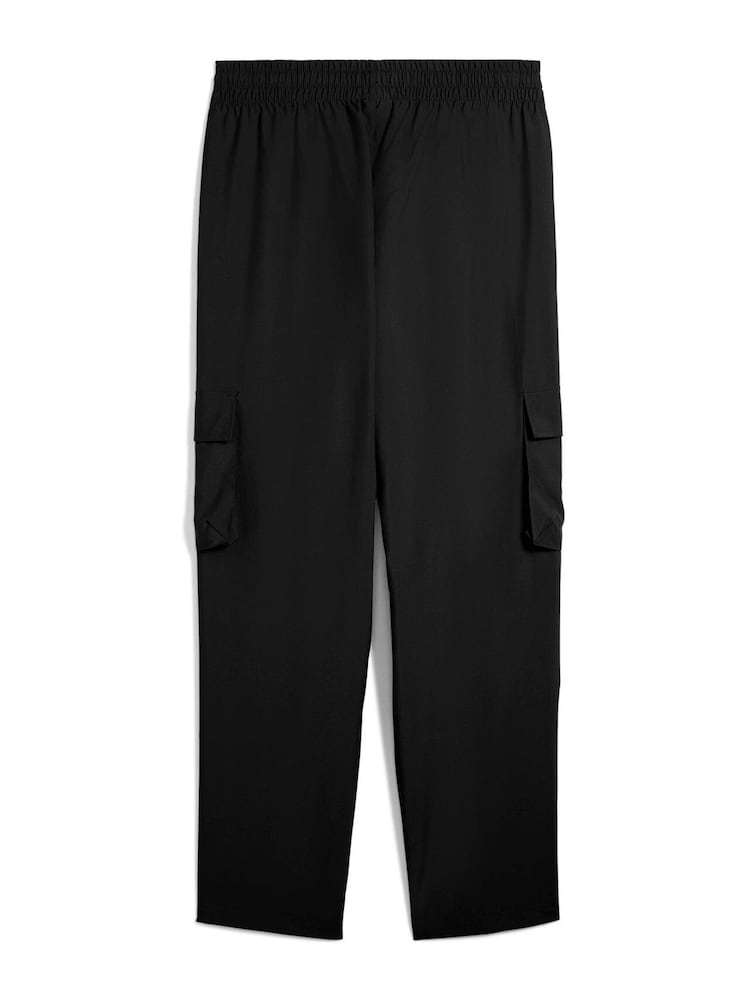 Puma Black Mens Essentials No. 1 Logo Woven Cargo Pants - Image 3 of 3