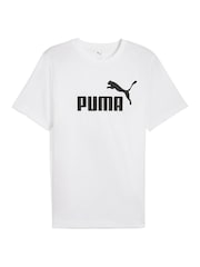 Puma White Mens Essentials No. 1 Logo T-Shirt - Image 2 of 3