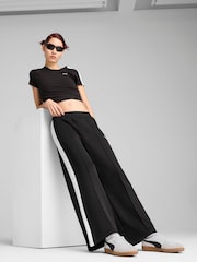 Puma Black Womens T7 Low Rise Track Pants - Image 3 of 5