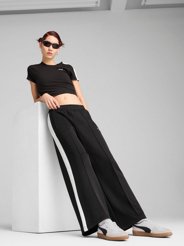 Puma Black Womens T7 Low Rise Track Pants - Image 3 of 5