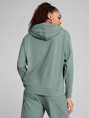 Puma Green Womens ESS ELEVATED Comfort Rib Hoodie - Image 2 of 5