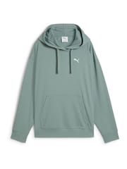 Puma Green Womens ESS ELEVATED Comfort Rib Hoodie - Image 4 of 5