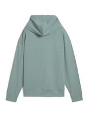 Puma Green Womens ESS ELEVATED Comfort Rib Hoodie - Image 5 of 5