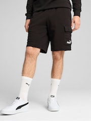 Puma Black Mens Essentials No. 1 Logo Cargo 10" Shorts - Image 1 of 5